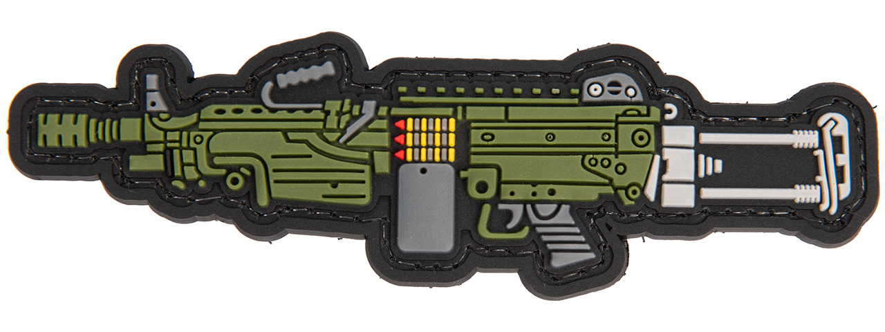 AIRSOFT morale patch  Specna Arms M249  8,5 CM APROX PVC RUBBER