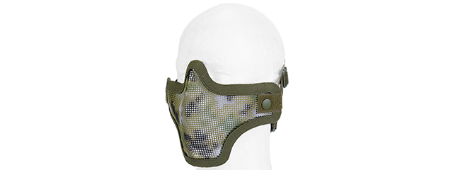 AC-103JD METAL MESH HALF MASK (JUNGLE DIGITAL CAMO) DOUBLE STRAP VERSION