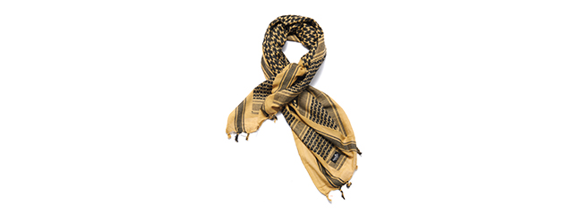 AC-3092 Shemagh, Tan & Black