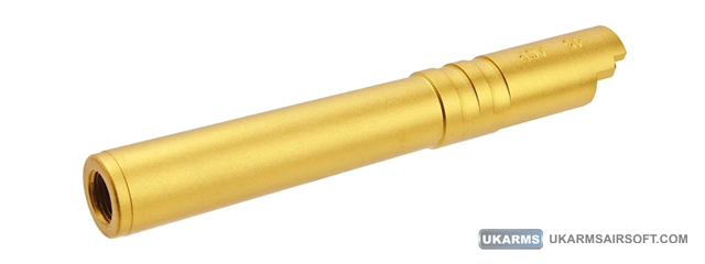 Atlas Custom Works Aluminum Outer Barrel for TM Hi-Capa 5.1 Airsoft GBB Pistols (Color: Gold)