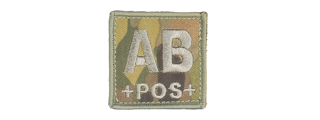 AC-181AB BLOOD TYPE-AB (CAMO) PATCH AC-181AB BLOOD TYPE-AB (CAMO) PATCH
