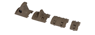 UK ARMS AIRSOFT TACTICAL HAND STOP RAIL KIT - DARK EARTH