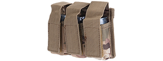 CA-382C TRIPLE MOLLE M203 GRENADE POUCH [1000D NYLON] (CAMO)