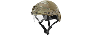 CA-741C HELMET BALLISTIC TYPE "BASIC VERSION w/VISOR" (COLOR: MODERN CAMO) SIZE: MEDIUM