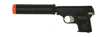HFC Combat Commander Non-Blowback Airsoft Pocket Gas Pistol w/ Suppressor (Color: Black)