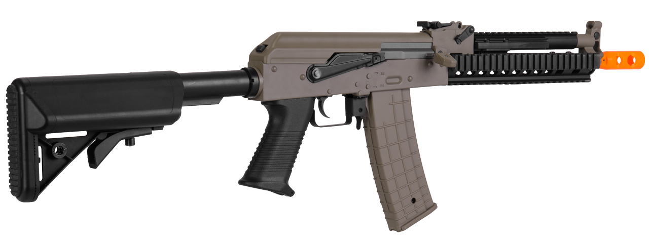 Lancer Tactical LT-10T Beta Project Tactical AK RIS AEG Metal Gear/Polymer Body in Dark Earth
