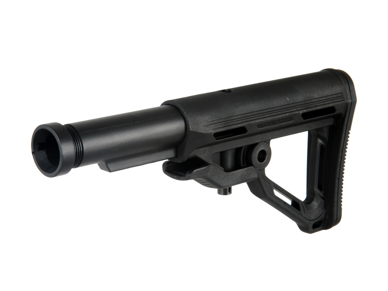 ICS AIRSOFT M4/M16 AEG RETRACTABLE MTR STOCK W/ BUFFER TUBE BLACK [MA