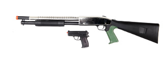 UKARMS P799 Spring Shotgun Silver with Bonus P618 Spring Pistol Combo Box