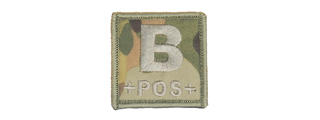 AC-181B BLOOD TYPE-B (CAMO) PATCH AC-181B BLOOD TYPE-B (CAMO) PATCH