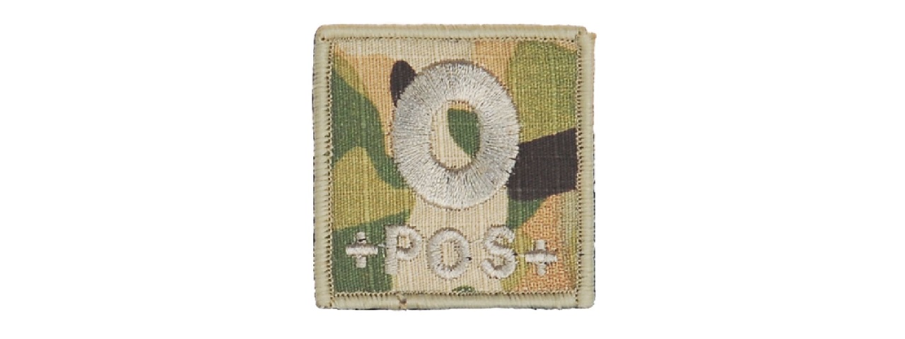 AC-181O BLOOD TYPE-O (CAMO) PATCH AC-181O BLOOD TYPE-O (CAMO) PATCH