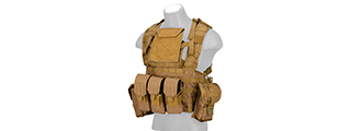 Lancer Tactical CA-307 Modular Chest Rig PALS MOLLE Vest w/ Hydration Pack Slot Lancer Tactical CA-307 Modular Chest Rig PALS MOLLE Vest w/ Hydration Pack Slot