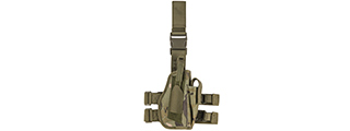 CA-323MTN AIRSOFT 1000D DROP LEG NYLON PISTOL HOLSTER (CAMO TROPIC)