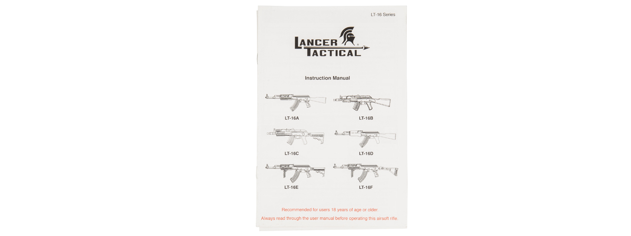 Lancer Tactical AK4 LT-728 AEG Airsoft Rifle w/ Full Stock (Color: Black / Faux Wood)