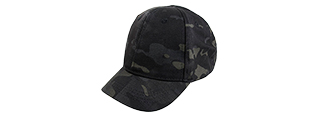 T2477-MB-M ELASTIC BACK SHORT CAP (CAMO BLACK), MED