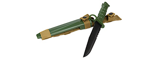 2618G M10 DUMMY BAYONET W/ BLADE COVER FOR M4 / M16 (OLIVE DRAB)