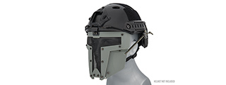 G-FORCE ADJUSTABLE T-SHAPED MESH FULL FACE MASK (GRAY)