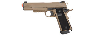 DB-CQBP839 M1911 CQB TACTICAL CO2 BLOWBACK AIRSOFT PISTOL - TAN DB-CQBP839 M1911 CQB TACTICAL CO2 BLOWBACK AIRSOFT PISTOL - TAN