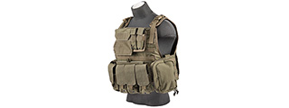FLYYE INDUSTRIES 1000D MOLLE PLATE CARRIER W/ POUCHES (TAN) FLYYE INDUSTRIES 1000D MOLLE PLATE CARRIER W/ POUCHES (TAN)