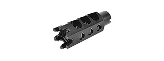 LCT AIRSOFT HEXAGON 14MM CCW FULL METAL FLASH HIDER FOR M4/M16 AEGS