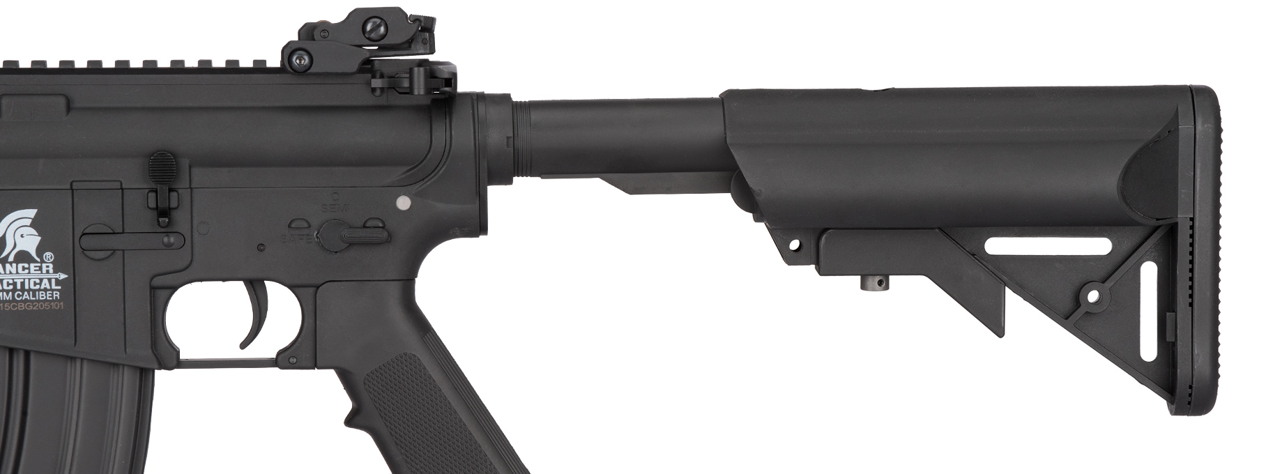 Lancer Tactical Low FPS Gen 2 9" M4 SD Carbine Airsoft AEG Rifle with Mock Suppressor (Color: Black)