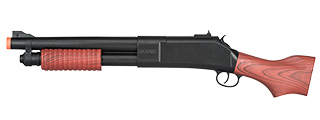 P297BAG PUMP ACTION POLYMER SPRING SHOTGUN (BLACK/FAUX WOOD) P297BAG PUMP ACTION POLYMER SPRING SHOTGUN (BLACK/FAUX WOOD)