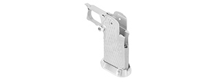 AIRSOFT MASTERPIECE ALUMINUM GRIP FOR HI-CAPA AIRSOFT PISTOLS TYPE 9 (SILVER) AIRSOFT MASTERPIECE ALUMINUM GRIP FOR HI-CAPA AIRSOFT PISTOLS TYPE 9 (SILVER)