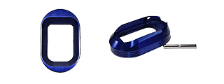 AIRSOFT MASTERPIECE HORIZONTAL STRIPES ALUMINUM MAGWELL FOR HI-CAPA AIRSOFT PISTOLS (BLUE) AIRSOFT MASTERPIECE HORIZONTAL STRIPES ALUMINUM MAGWELL FOR HI-CAPA AIRSOFT PISTOLS (BLUE)