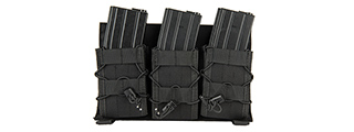 LANCER TACTICAL ADAPTIVE HOOK AND LOOP TRIPLE AR MAG POUCH (BLACK) LANCER TACTICAL ADAPTIVE HOOK AND LOOP TRIPLE AR MAG POUCH (BLACK)