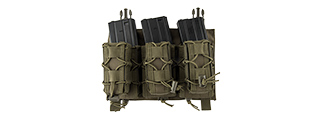 LANCER TACTICAL ADAPTIVE HOOK AND LOOP TRIPLE M4/PISTOL MAG POUCH (OD GREEN) LANCER TACTICAL ADAPTIVE HOOK AND LOOP TRIPLE M4/PISTOL MAG POUCH (OD GREEN)