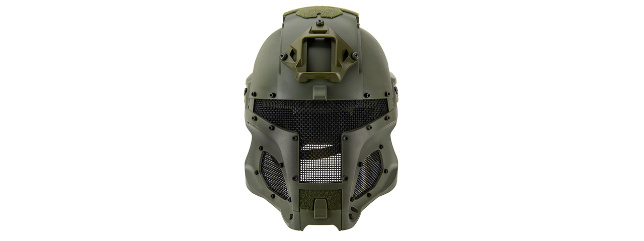 Interstellar Battle Trooper Full Face Airsoft Helmet (OD GREEN)
