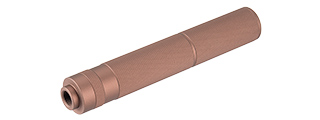 LANCER TACTICAL 195MM ALUMINUM KNURLED MOCK SUPPRESSOR (COYOTE BROWN) LANCER TACTICAL 195MM ALUMINUM KNURLED MOCK SUPPRESSOR (COYOTE BROWN)