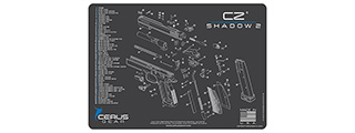 CERUS GEAR SCHEMATICS FOR CZ SHADOW 2 PROMAT PISTOL MAT (GRAY) CERUS GEAR SCHEMATICS FOR CZ SHADOW 2 PROMAT PISTOL MAT (GRAY)