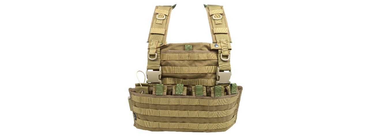 FLYYE INDUSTIRES 1000D CORDURA WSH MOLLE CHEST RIG (COYOTE BROWN) FLYYE INDUSTIRES 1000D CORDURA WSH MOLLE CHEST RIG (COYOTE BROWN)