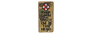 G-FORCE KEEP CALM AND SHOOT 'EM IN THE HEAD MORALE PATCH