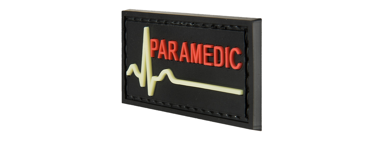 G-FORCE GLOW-IN-THE-DARK PARAMEDIC LARGE PATCH (BLACK)