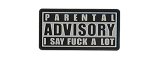 G-FORCE PARENTAL ADVISORY PVC MORALE PATCH G-FORCE PARENTAL ADVISORY PVC MORALE PATCH