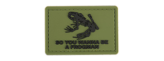 G-FORCE FROGMAN PATCH PVC MORALE PATCH (GREEN)