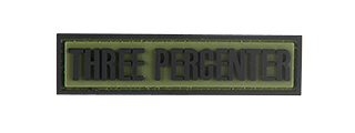 G-FORCE THREE PERECENTER PVC MORALE PATCH (OD GREEN)