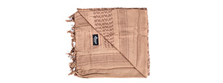 Lancer Tactical Multi-Purpose Shemagh Face Head Wrap (LIGHT BROWN / DARK BROWN)