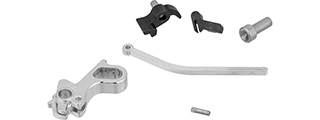 Airsoft Masterpiece CNC Steel Hammer & Sear Set for Hi-Capa [S Type DVC] (SILVER)