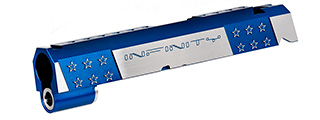 Airsoft Masterpiece Infinity STAR Standard Slide for TM Hi-Capa 4.3 GBB Pistols (BLUE/SILVER) Airsoft Masterpiece Infinity STAR Standard Slide for TM Hi-Capa 4.3 GBB Pistols (BLUE/SILVER)