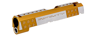 Airsoft Masterpiece Infinity STAR Standard Slide for TM Hi-Capa 4.3 GBB Pistols (GOLD/SILVER) Airsoft Masterpiece Infinity STAR Standard Slide for TM Hi-Capa 4.3 GBB Pistols (GOLD/SILVER)