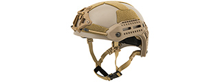 Lancer Tactical MT Type Tactical Airsoft Helmet w/ Accessory Rail (TAN) Lancer Tactical MT Type Tactical Airsoft Helmet w/ Accessory Rail (TAN)