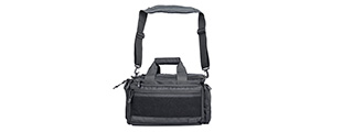 Lancer Tactical Shooting Range Bag w/ Shoulder Strap [Weather Resistant] (BLACK)