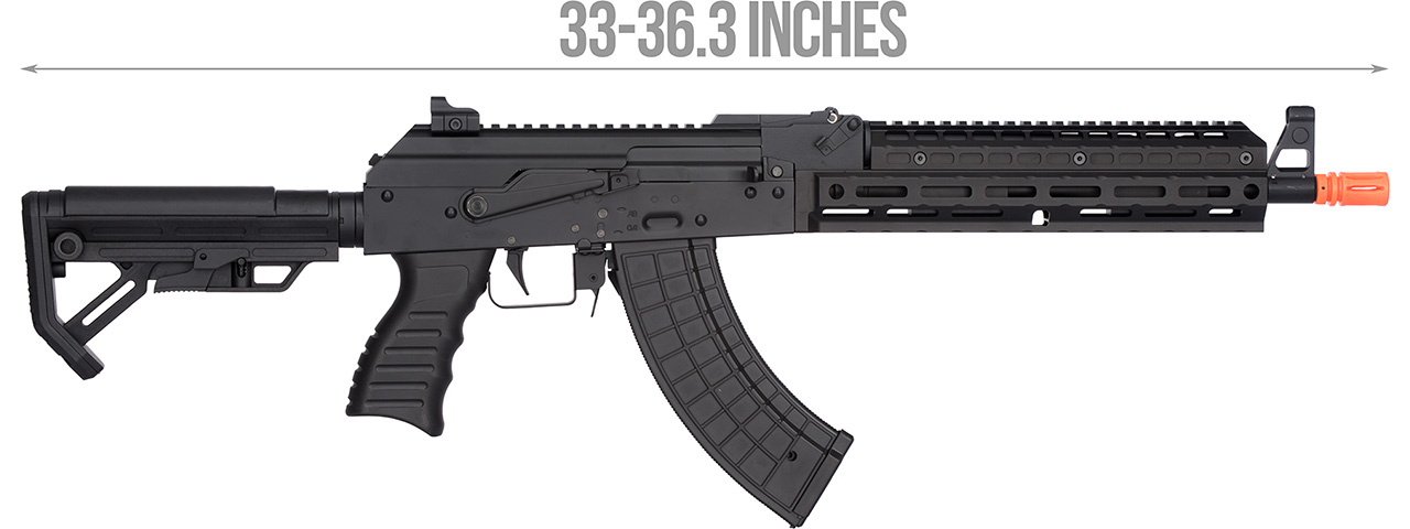Golden Eagle F6841 AK Full Metal Airsoft AEG Rifle (BLACK) - Click Image to Close