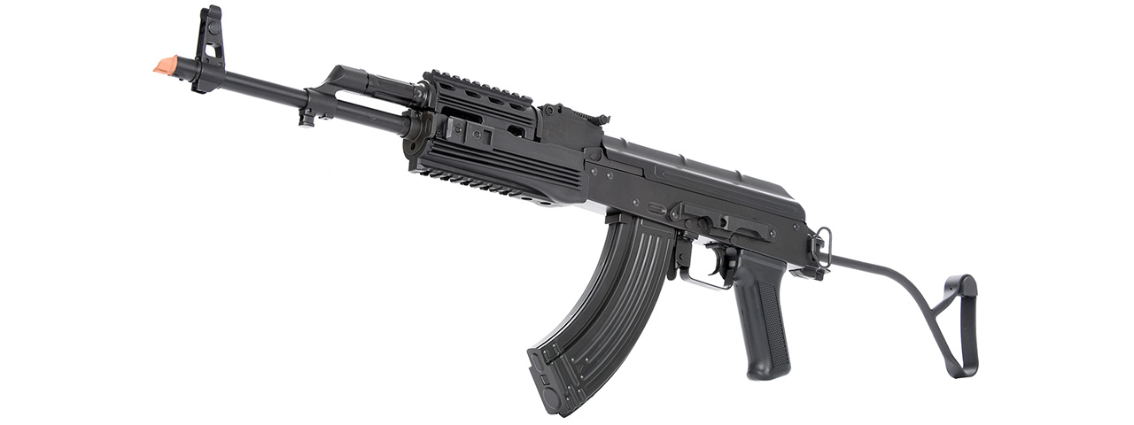 LCT Airsoft TIMS AK47 AEG Rifle w/ Folding Wire Stock (Black)