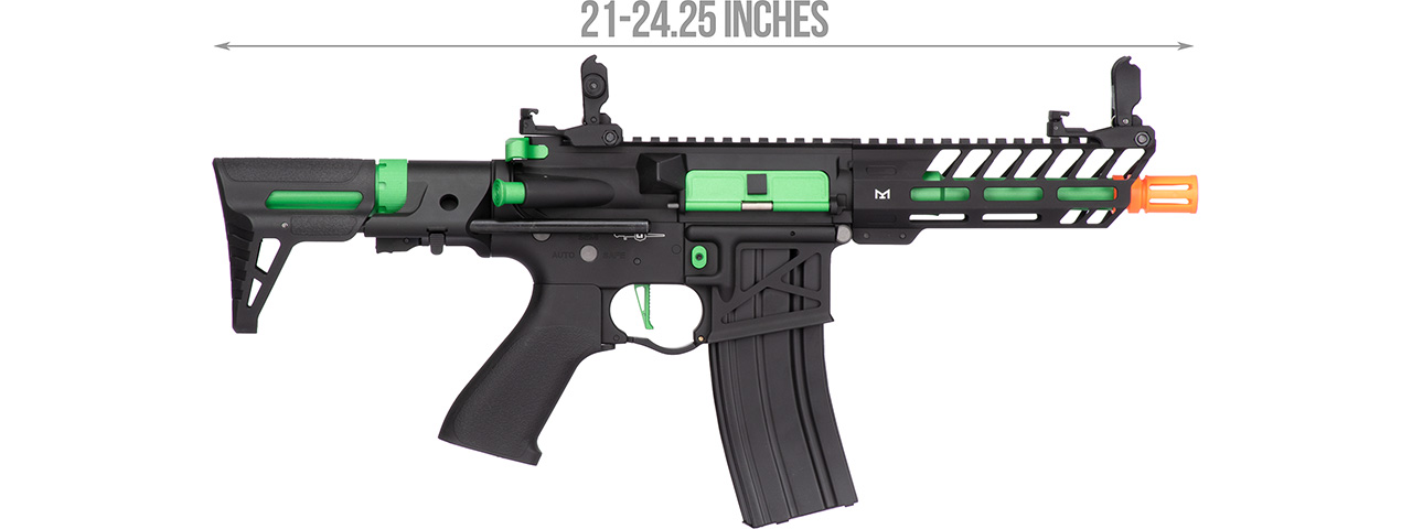 Lancer Tactical ProLine NEEDLETAIL PDW Skeleton AEG [Low FPS] (BLACK/GREEN)