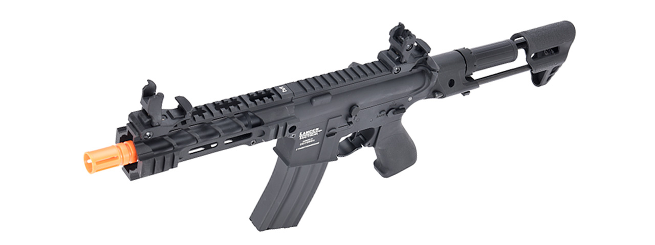 Lancer Tactical Proline Enforcer Battle Hawk 7" M4 Airsoft Rifle w/ PDW Stock (Color: Black)