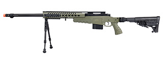 WellFire MB4418-1 Bolt Action Airsoft Sniper Rifle w/ Bipod (OD GREEN) WellFire MB4418-1 Bolt Action Airsoft Sniper Rifle w/ Bipod (OD GREEN)