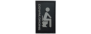 G-Force Downloading Toilet PVC Morale Patch (BLACK)
